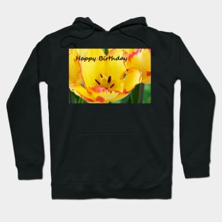 Tulipa  'Cape Town'  AGM  Tulip with happy birthday message Hoodie